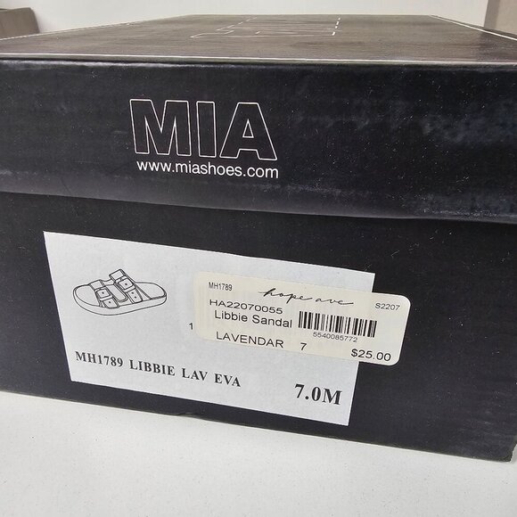 Mia Libbie Lavender EVA Slide Sandals Lightweight Comfort Slip-On Women's 7M - Picture 4 of 11